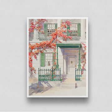 Ornamental Iron Viintage Painting by Gilbert Sackerman 3 : 4 Vertical New Premium Wall Art Canvas by MeriDeewar