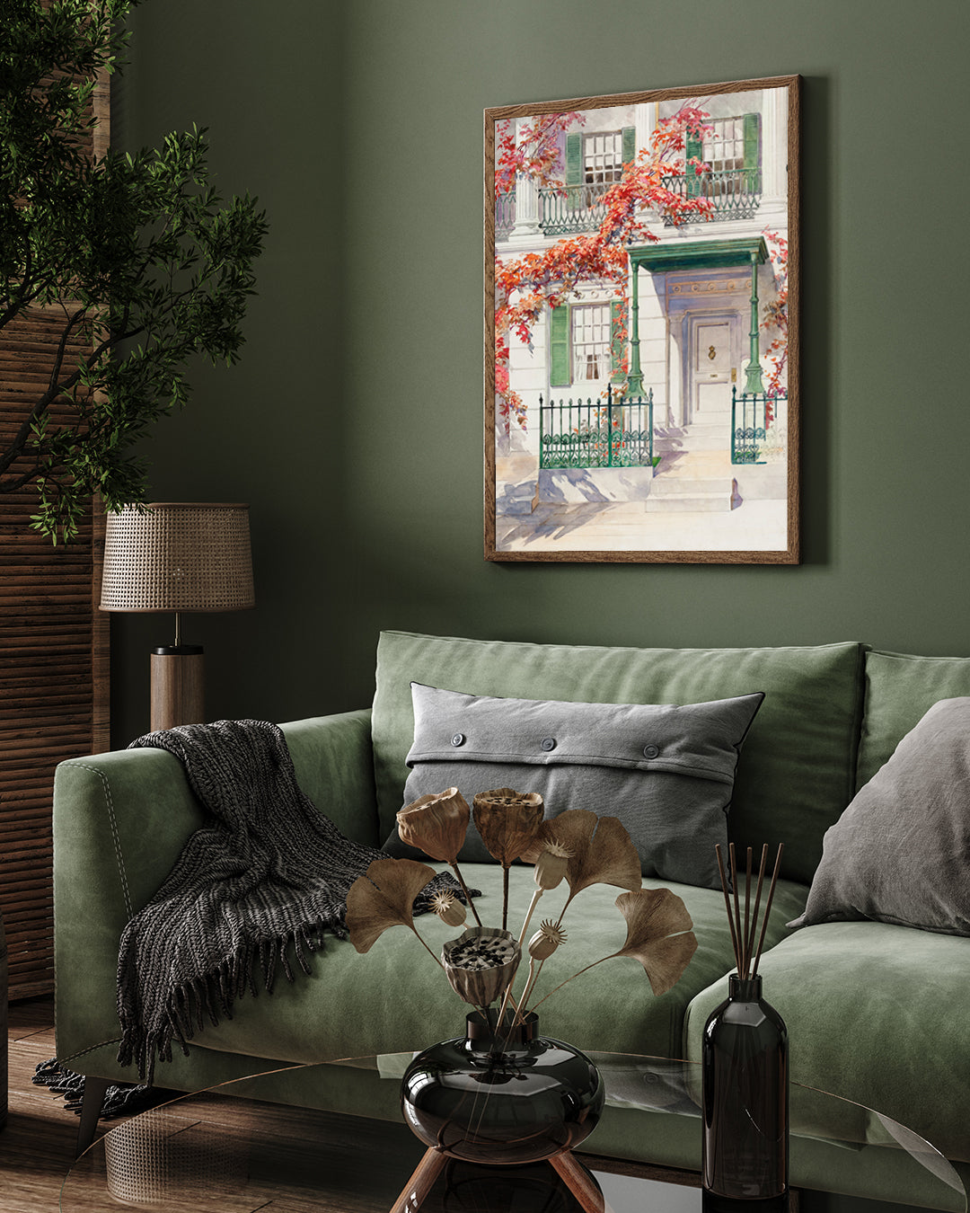 Ornamental Iron Viintage Painting by Gilbert Sackerman 3 : 4 Vertical New Premium Wall Art Canvas by MeriDeewar