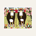 Oxen Painting for Living Room | Folk Art Wall Painting | Maud Lewis | Giclée Print 6 : 5 Horizontal Premium Wall Art Canvas by MeriDeewar