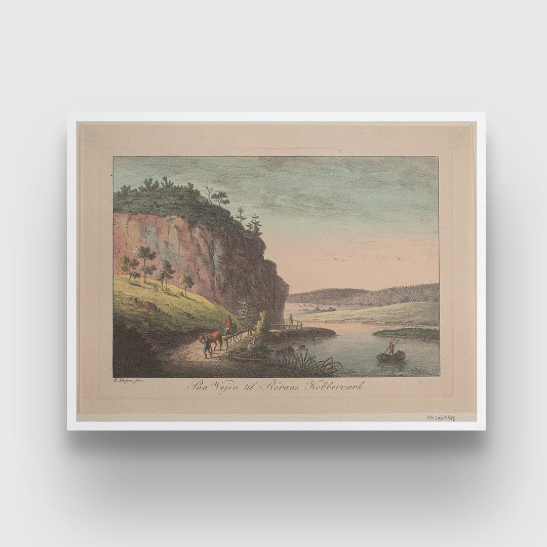 Paa Vejen Til Rraas Kobbervrk 3 : 4 Horizontal New Premium Wall Art Canvas by MeriDeewar