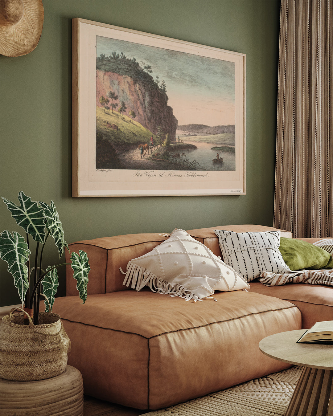 Paa Vejen Til Rraas Kobbervrk 3 : 4 Horizontal New Premium Wall Art Canvas by MeriDeewar