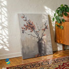 Palash in a Tall Jar | Flame of Forest Floral Art 2 : 3 Vertical Premium Wall Art Canvas by MeriDeewar
