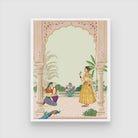palm trees Tropical vintage Art 3 : 4 Vertical New Premium Wall Art Canvas by MeriDeewar