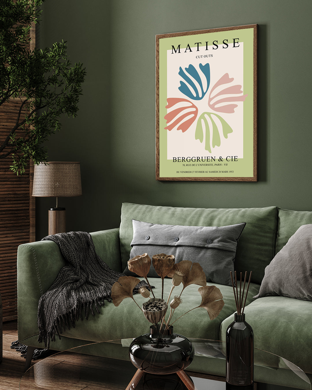 Papiers Decoupes Painting by Henri Matisse 3 : 4 Vertical New Premium Wall Art Canvas by MeriDeewar