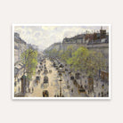 Paris Street Scenery Painting for Living Room | Impressionist Wall Art | Giclée Print 5 : 4 Horizontal Premium Wall Art Canvas by MeriDeewar