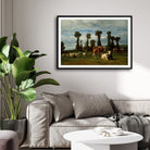 Pastoral Harmony – Vintage Countryside Canvas Painting 2 : 3 Horizontal Premium Wall Art Canvas by MeriDeewar