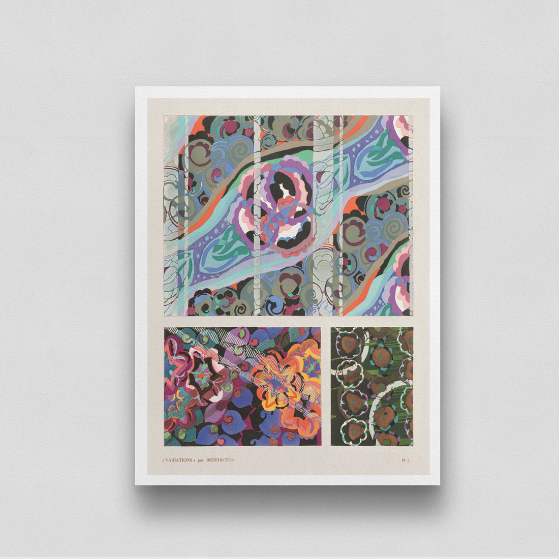 Pattern Variations decor art 3 : 4 Vertical New Premium Wall Art Canvas by MeriDeewar