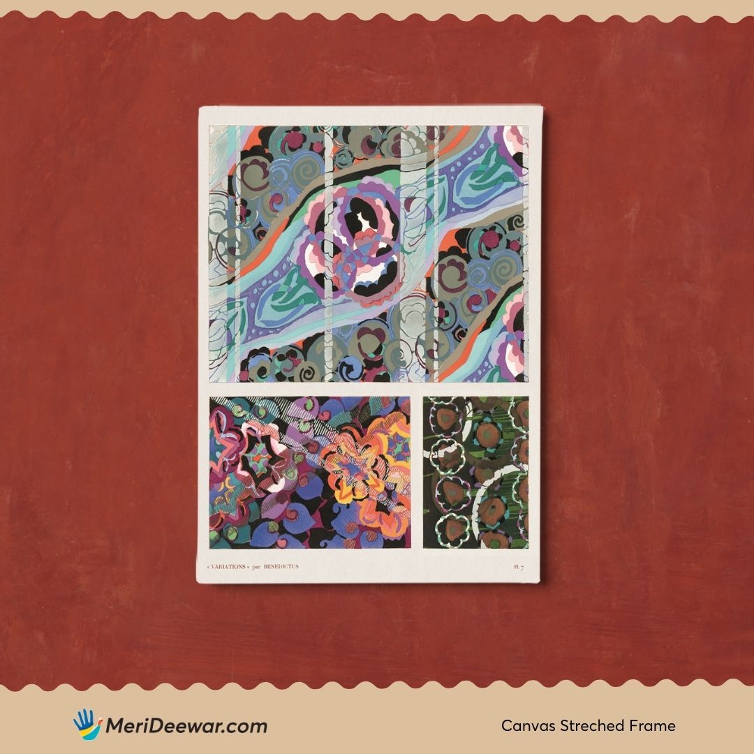 Pattern Variations decor art 3 : 4 Vertical New Premium Wall Art Canvas by MeriDeewar