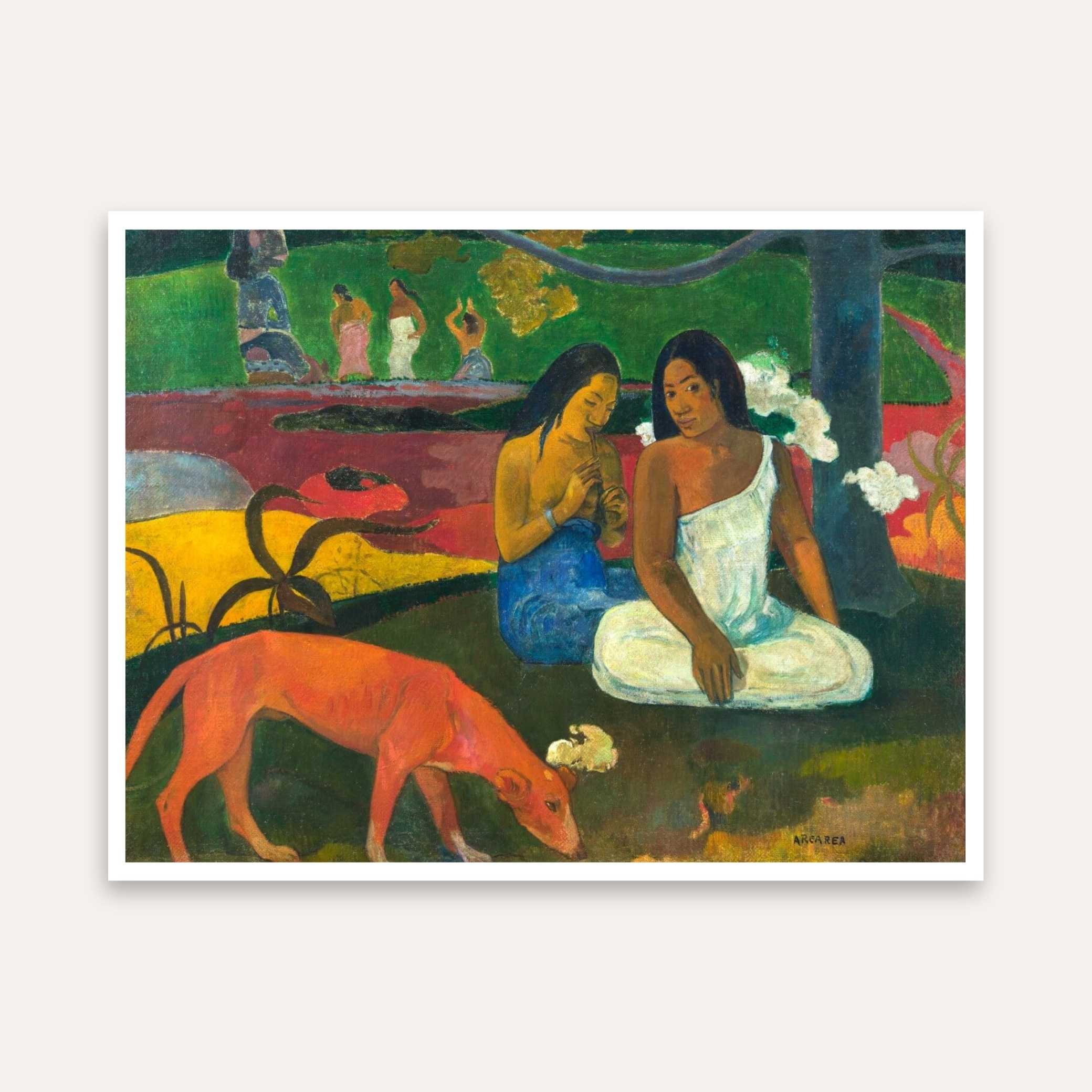 Paul Gauguin Arearea Painting for Living Room | Colourful Wall Art Print India 4 : 3 Horizontal Premium Wall Art Canvas by MeriDeewar
