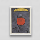 Paul Klee With an Umbrella Painting 3 : 4 Vertical New Premium Wall Art Canvas by MeriDeewar