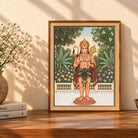 Pawanputra | Lord Hanuman Verical Framed Art. Curate Premium Wall Art Canvas by MeriDeewar
