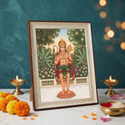 Pawanputra | Lord Hanuman Verical Framed Art. Curate Premium Wall Art Canvas by MeriDeewar