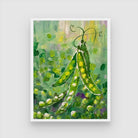 Pea Abstract Art Painting - Perfect for Living Room 3 : 4 Vertical New Premium Wall Art Canvas by MeriDeewar