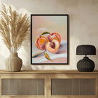 Peach Abstract Art Painting: Unique Wall Decor by MeriDeewar 3 : 4 Vertical New Premium Wall Art Canvas by MeriDeewar