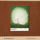 Peacock Poster by Ohara Koson 3 : 4 Vertical New Premium Wall Art Canvas by MeriDeewar