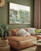 Peel & Stick Green Verdant Watercolor Leafy 3 : 4 Horizontal New Premium Wall Art Canvas by MeriDeewar