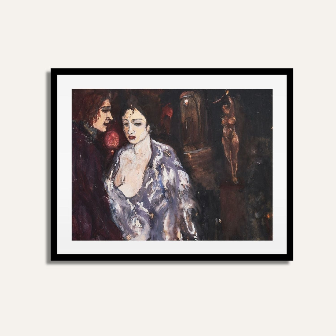 Perhaps It Will Fly Away If I Get Up – Amrita Sher-Gil Painting | Meri Deewar 4 : 3 Horizontal Premium Wall Art Canvas by MeriDeewar