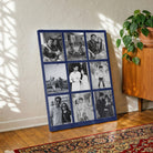 Personalized 9-Photo Black & White Collage  | Custom Family Wall Art Print custom Premium Wall Art Canvas by MeriDeewar