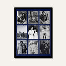 Personalized 9-Photo Black & White Collage  | Custom Family Wall Art Print custom Premium Wall Art Canvas by MeriDeewar