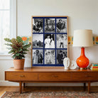 Personalized 9-Photo Black & White Collage  | Custom Family Wall Art Print custom Premium Wall Art Canvas by MeriDeewar