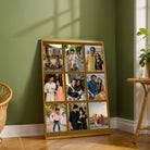 Personalized 9-Photo Coloured Collage  | Custom Family Wall Art Print custom Premium Wall Art Canvas by MeriDeewar