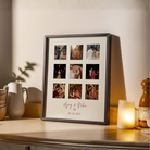 Personalized 9-Photo Grid Couple Frame | Custom Wedding & Anniversary Story Collage custom Premium Wall Art Canvas by MeriDeewar