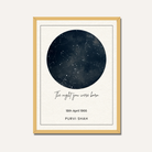 Personalized Custom Star Map Poster | "The Night You Were Born" Night Sky Art custom Premium Wall Art Canvas by MeriDeewar
