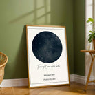 Personalized Custom Star Map Poster | "The Night You Were Born" Night Sky Art custom Premium Wall Art Canvas by MeriDeewar