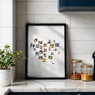 Personalized "Heart Full of Memories" Polaroid Collage Frame custom Premium Wall Art Canvas by MeriDeewar