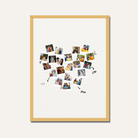 Personalized "Heart Full of Memories" Polaroid Collage Frame custom Premium Wall Art Canvas by MeriDeewar