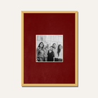 Personalized Minimalist Single Photo Frame | Deep Red Gallery Mat Custom Wall Art custom Premium Wall Art Canvas by MeriDeewar