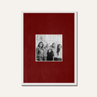 Personalized Minimalist Single Photo Frame | Deep Red Gallery Mat Custom Wall Art custom Premium Wall Art Canvas by MeriDeewar