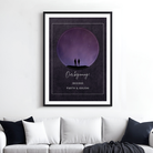 Personalized "Our Beginning" Galaxy Couple Silhouette Frame | Custom Starry Night Art custom Premium Wall Art Canvas by MeriDeewar