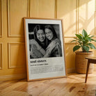 Personalized "Soul Sisters" Dictionary Definition Photo Frame | Custom sister Art custom Premium Wall Art Canvas by MeriDeewar