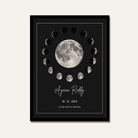 Personalized "Your Birth Moon" Phase Circle Frame | Custom Celestial Wall Art custom Premium Wall Art Canvas by MeriDeewar