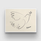 Picasso Dove of Peace 3 : 4 Horizontal New Premium Wall Art Canvas by MeriDeewar