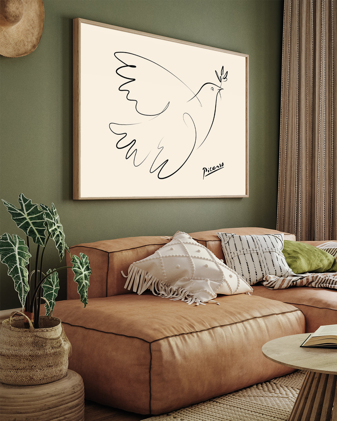 Picasso Dove of Peace 3 : 4 Horizontal New Premium Wall Art Canvas by MeriDeewar