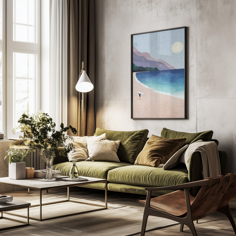 Oceanic Surf Beach Art Painting - Ideal for Home Decor