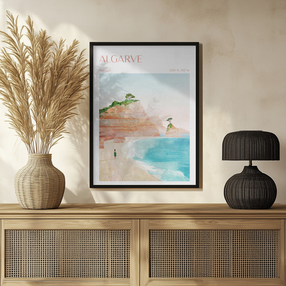 Algarve Beach Scene Art Print - Enhance Your Home with Tranquility