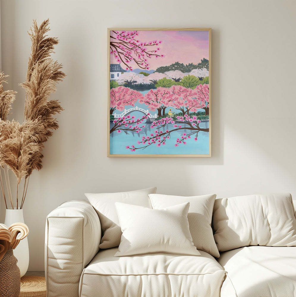 Blossom Ride Art Print - Vibrant Floral Wall Art