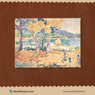 Pines on the Coastline Painting By  Henri-Edmond Cross 3 : 4 Horizontal New Premium Wall Art Canvas by MeriDeewar