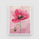 Poppy Flower Abstract Wall Art Modern Painting 3 : 4 Vertical New Premium Wall Art Canvas by MeriDeewar