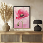Poppy Flower Abstract Wall Art Modern Painting 3 : 4 Vertical New Premium Wall Art Canvas by MeriDeewar