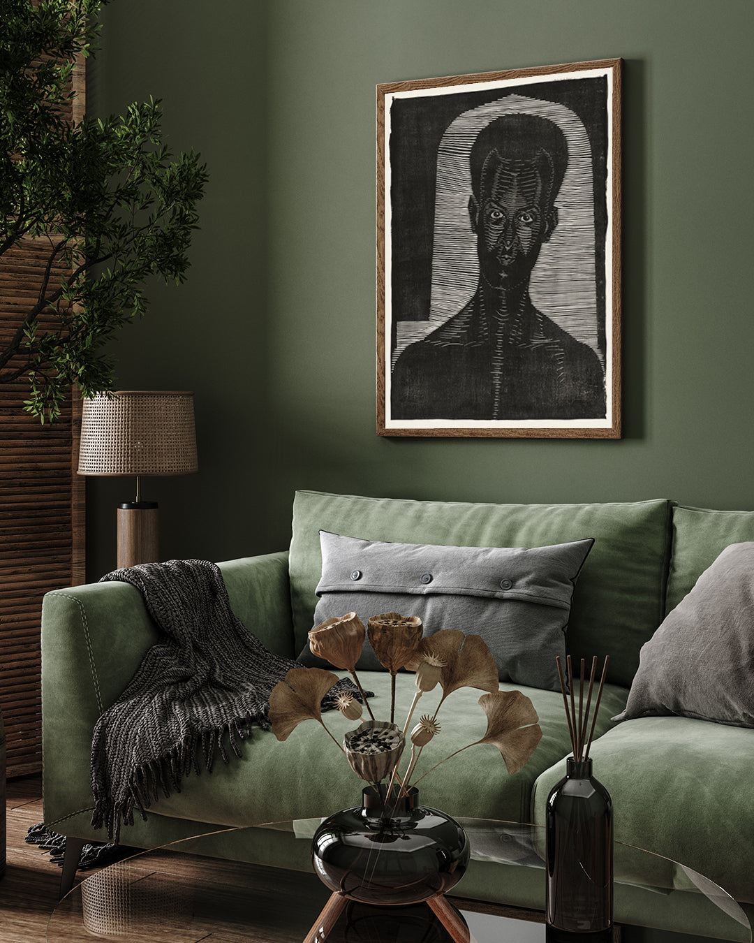 Portrait of a Man by Samuel De Mesquita 3 : 4 Vertical New Premium Wall Art Canvas by MeriDeewar