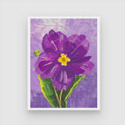 Primrose Flower Abstract Art 3 : 4 Vertical New Premium Wall Art Canvas by MeriDeewar