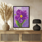 Primrose Flower Abstract Art 3 : 4 Vertical New Premium Wall Art Canvas by MeriDeewar