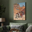 "Procession of the Maharaja" Classical Oil Painting Giclée Print | Fine Art Wall Art 2 : 3 Vertical Premium Wall Art Canvas by MeriDeewar