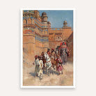 "Procession of the Maharaja" Classical Oil Painting Giclée Print | Fine Art Wall Art 2 : 3 Vertical Premium Wall Art Canvas by MeriDeewar