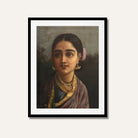 Radha in the Moonlight Painting – Raja Ravi Varma Romantic Indian Mythology Art | MeriDeewar 3 : 4 Vertical Premium Wall Art Canvas by MeriDeewar