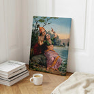 Radha Krishna Painting for Living Room | Raja Ravi Varma Wall Art | MeriDeewar 3 : 4 Vertical Premium Wall Art Canvas by MeriDeewar